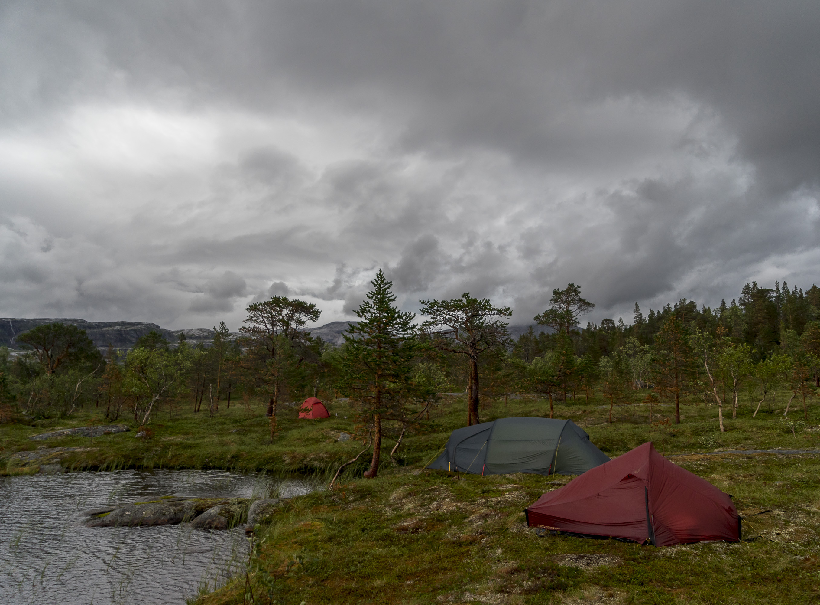 Tent camp from Norway Nordland Hellmobotn