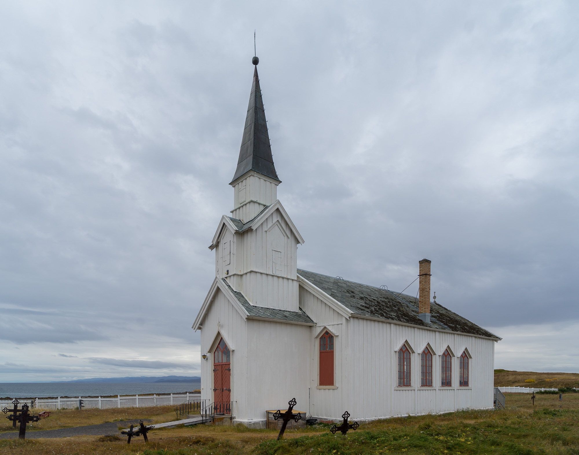Nesseby Church from Norway Finnmark Varangerhalvøya Nesseby