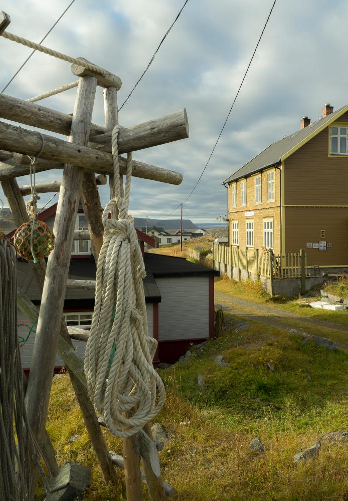 Hamningberg houses from Norway Finnmark Varangerhalvøya Hamningberg